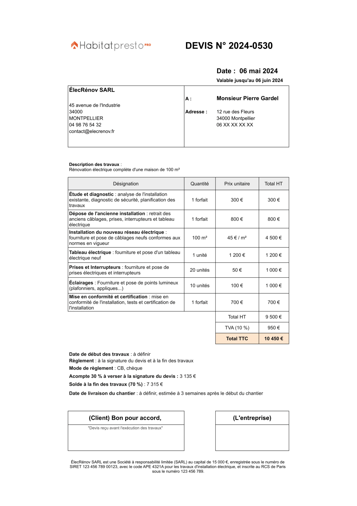 obtenez rapidement des devis fiables et personnalisés pour vos travaux d'électricité. comparez les offres des électriciens qualifiés et choisissez le meilleur rapport qualité-prix pour vos projets.