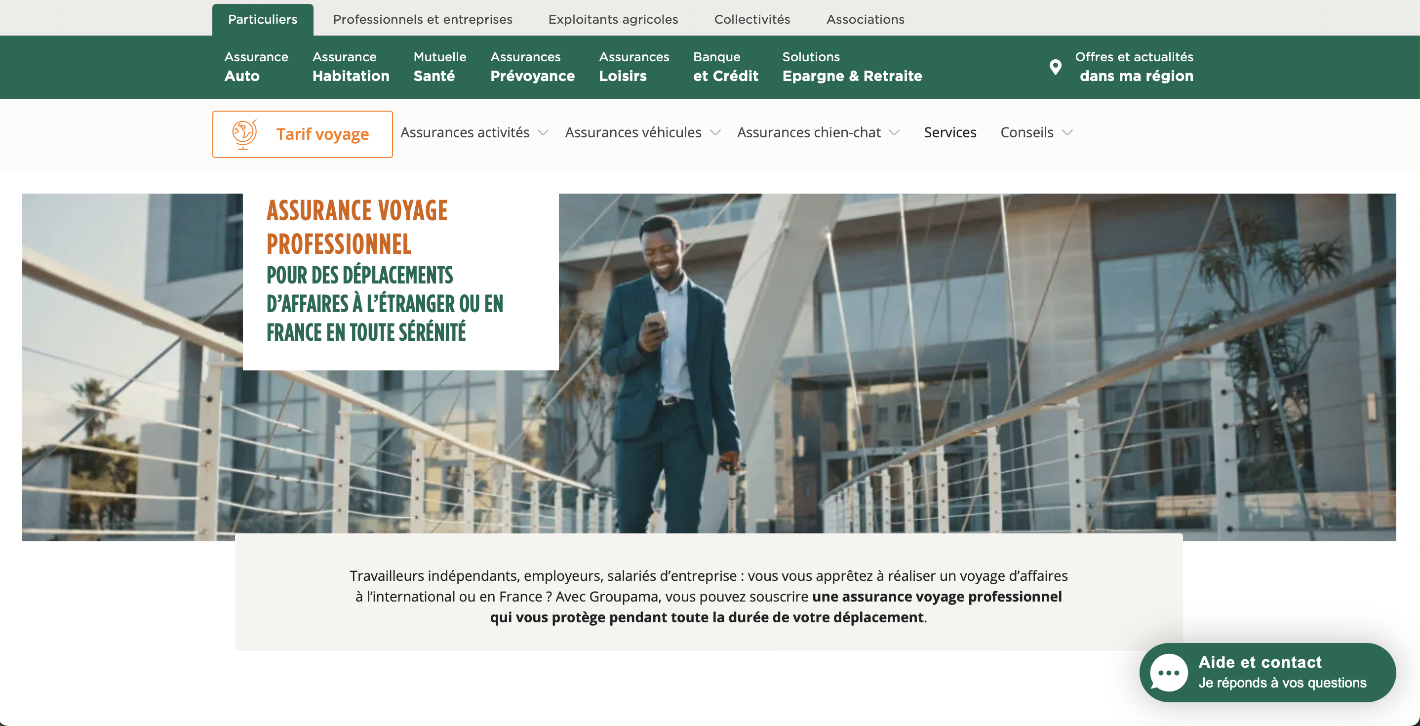 découvrez l'assurance professionnelle de groupama, une solution adaptée aux besoins des entreprises. protégez votre activité avec des garanties sur mesure, un accompagnement de proximité et un service client réactif. bénéficiez d'une couverture complète pour sécuriser votre patrimoine et votre avenir professionnel.