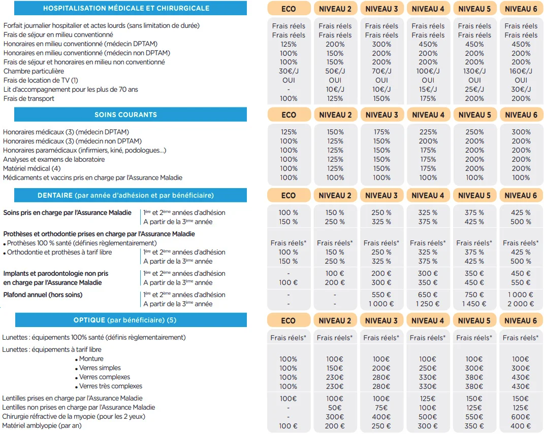 découvrez notre tableau comparatif des garanties mutuelles pour choisir la couverture santé qui vous convient le mieux. analysez les options disponibles et prenez une décision éclairée pour protéger votre santé et celle de vos proches.